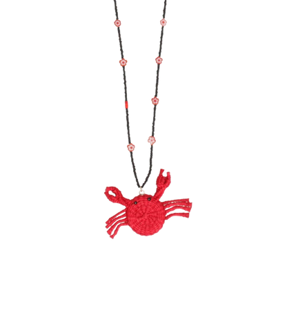Floral Crab Necklace