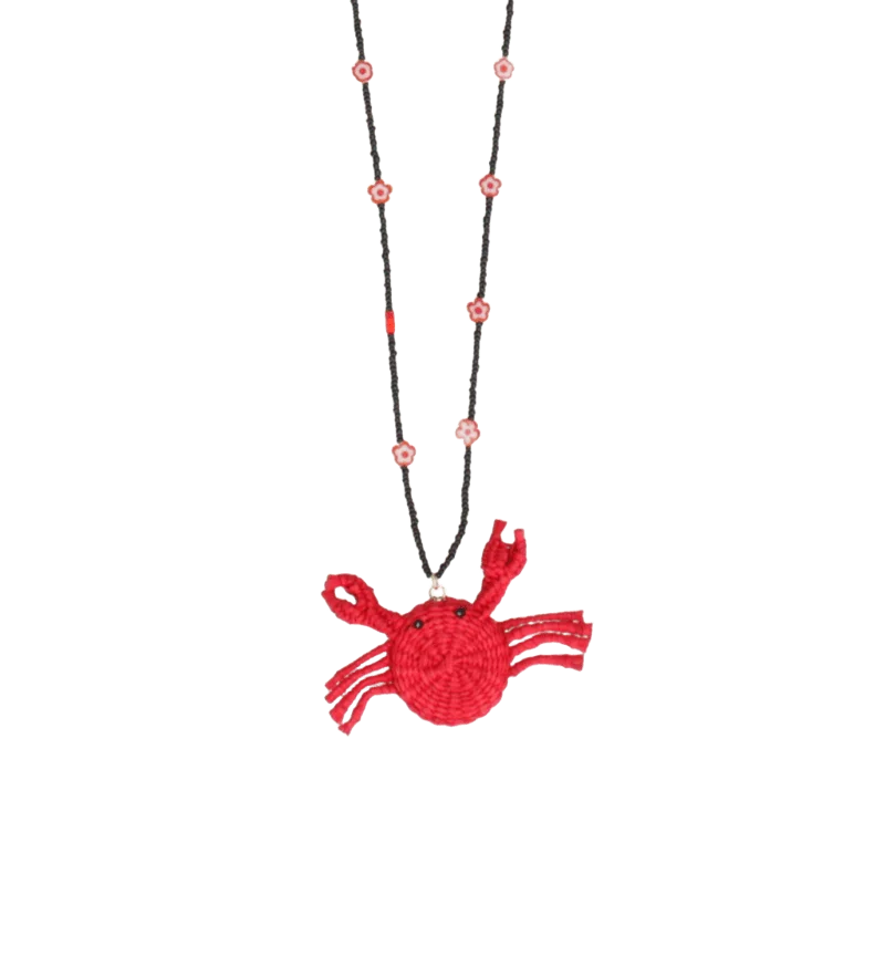 Floral Crab Necklace