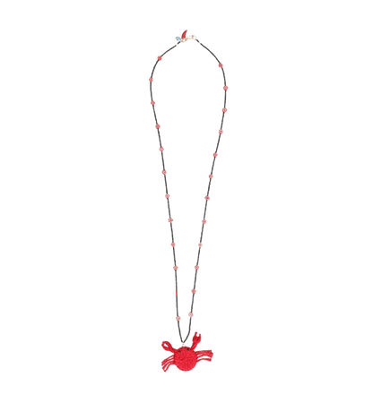 Floral Crab Necklace
