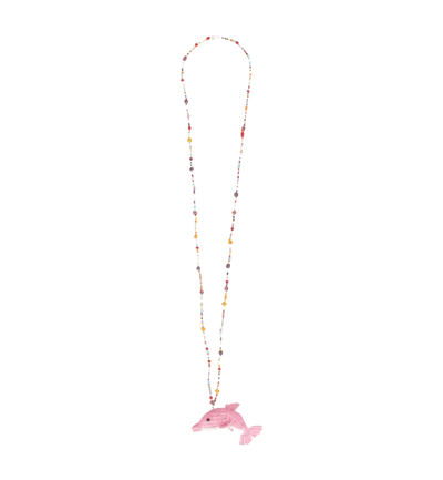 Pink Dolphin Necklace