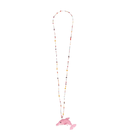 Pink Dolphin Necklace