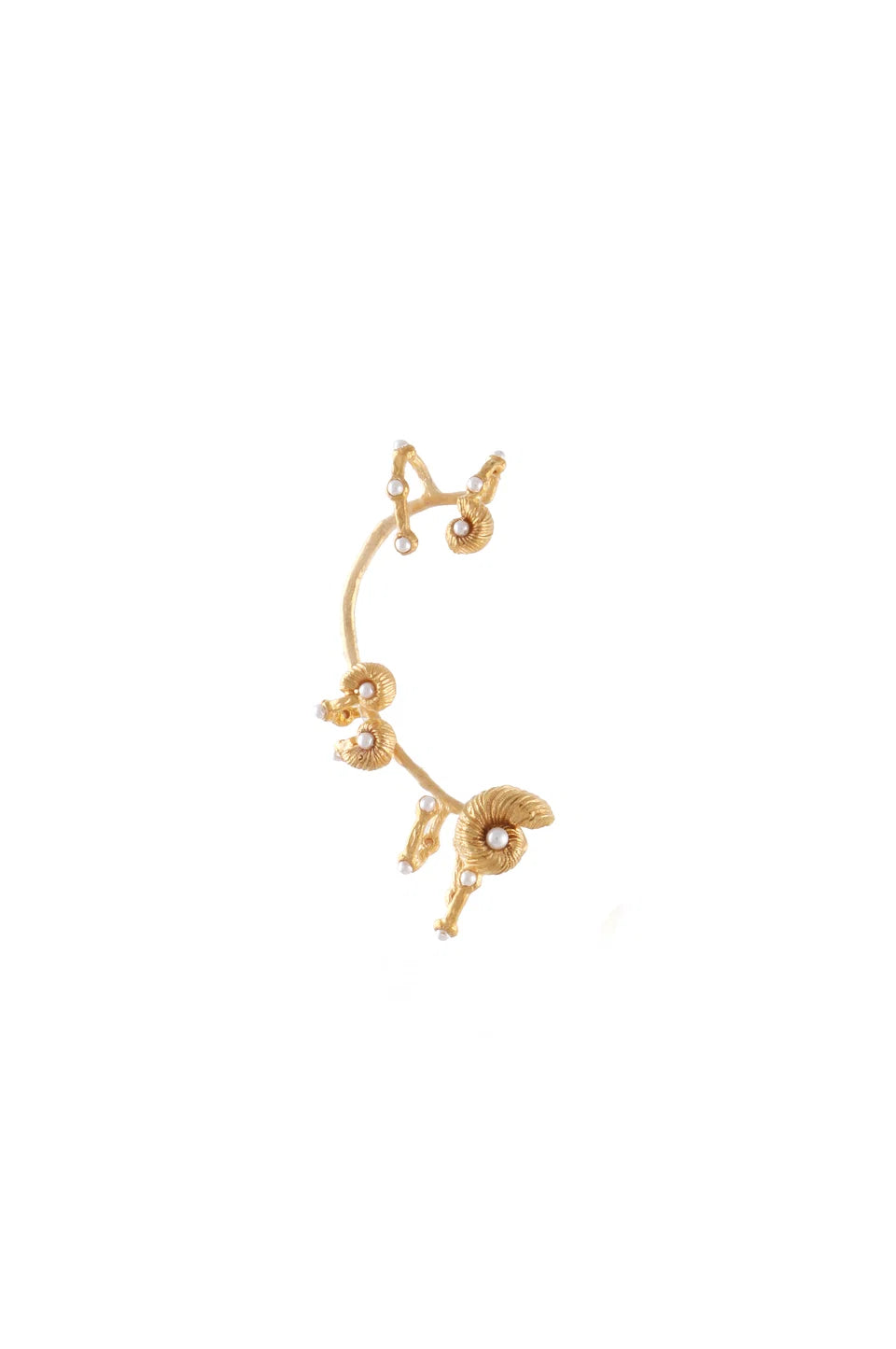 Seashell Earcuff with Mini Pearls