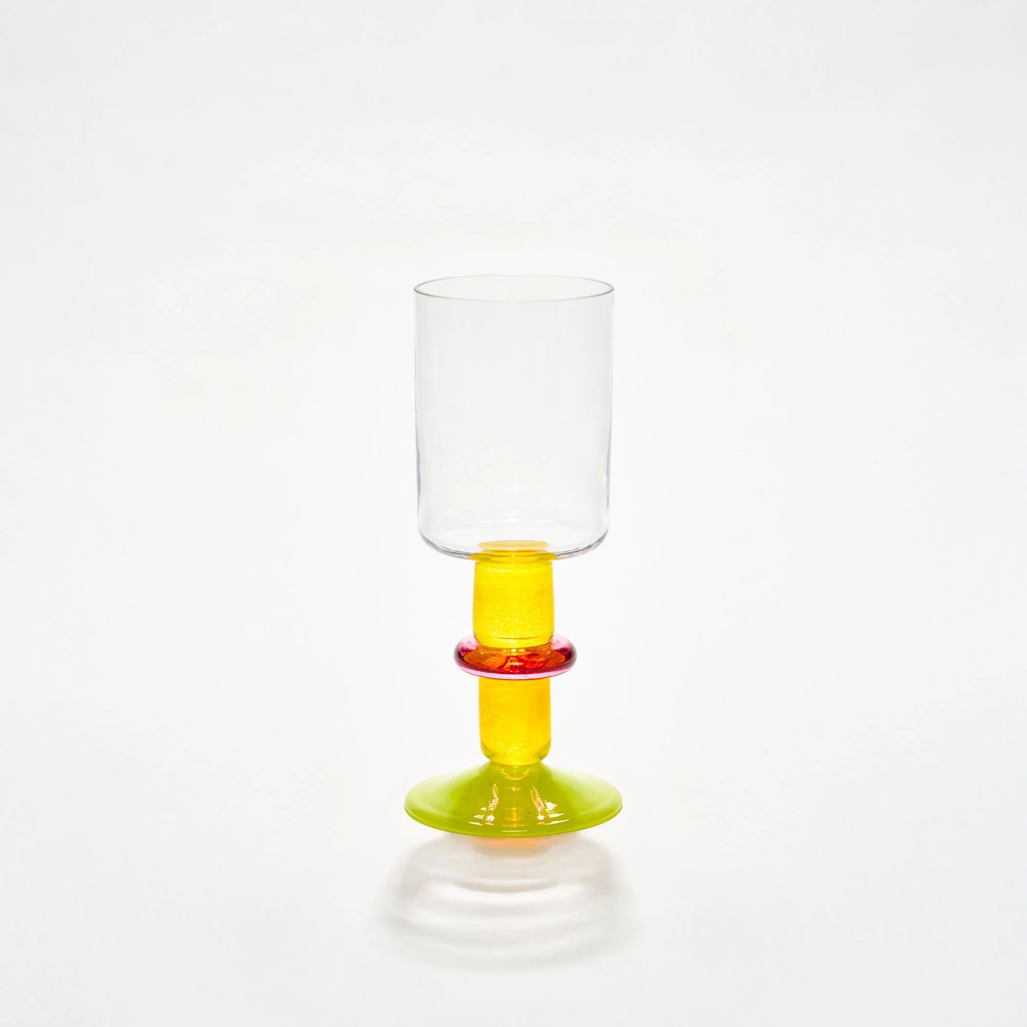 Miami Wine Glass Yellow