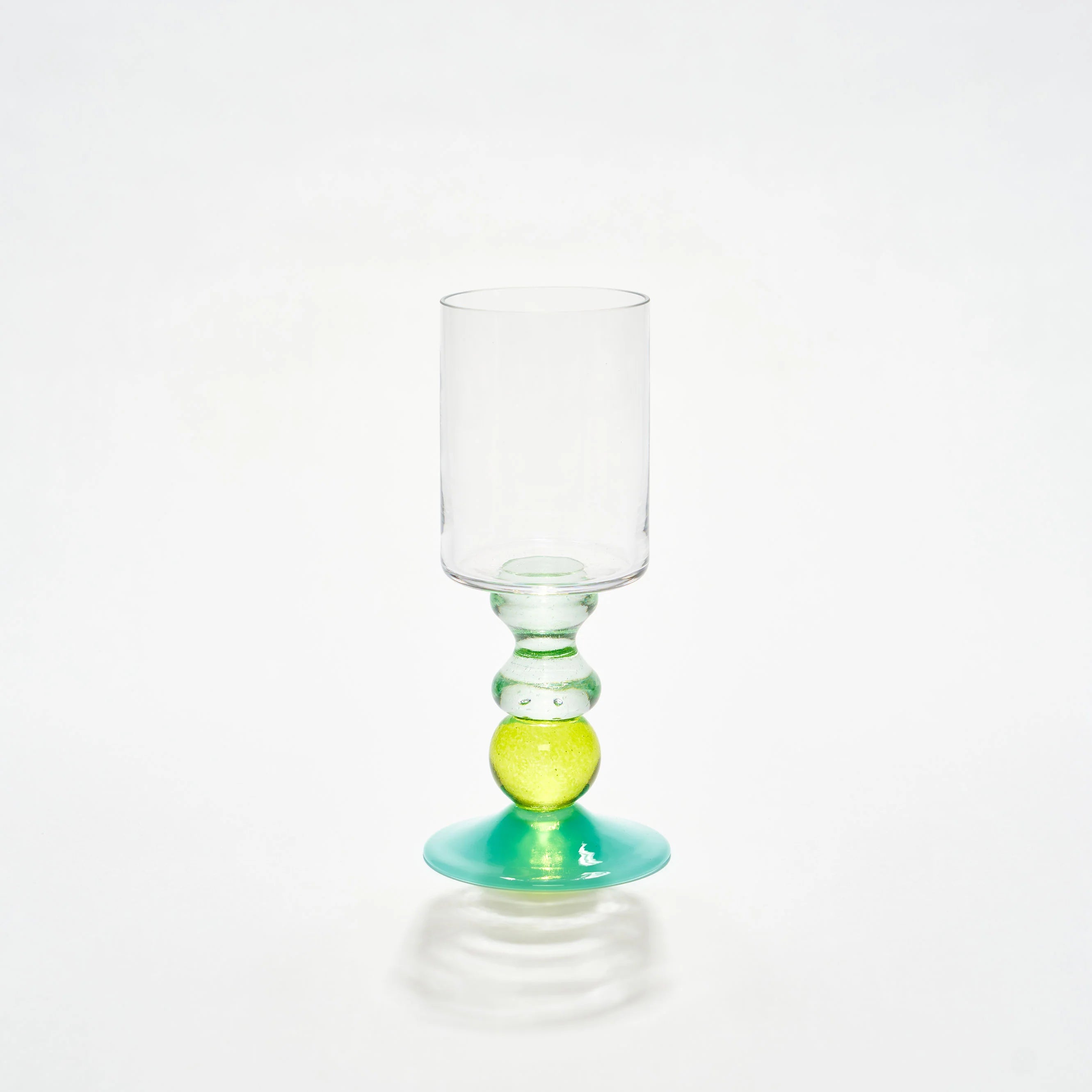 Miami Wine Glass with Waves