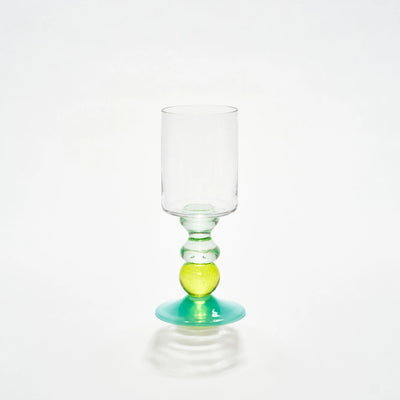 Miami Wine Glass with Waves