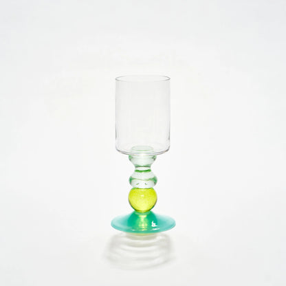 Miami Wine Glass with Waves