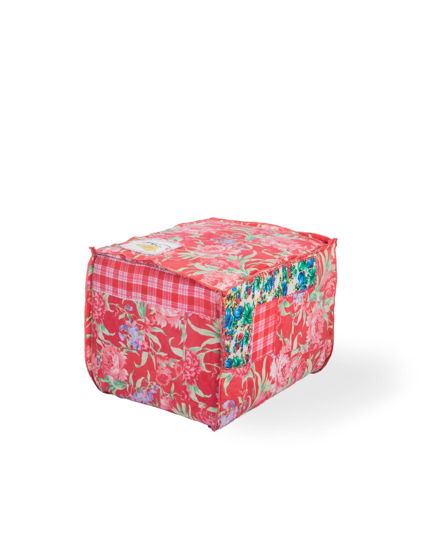 Bokja Raindrop on Roses Cube Pouf