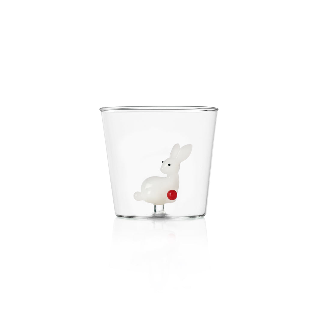 Ichendorf Glass Tumbler White Bunny