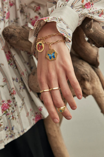 Wilhelmina Garcia Ladybug Bracelet
