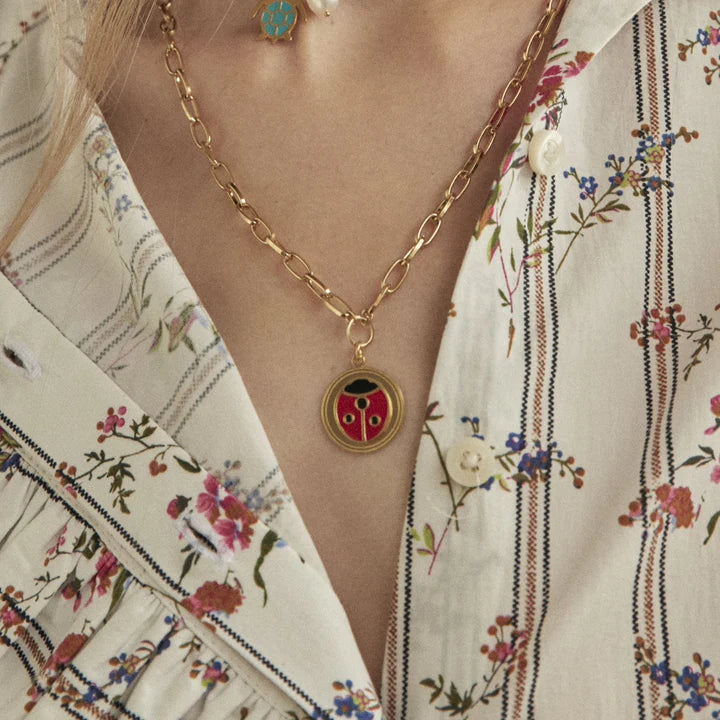 Wilhelmina Garcia Ladybug Necklace