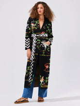 Load image into Gallery viewer, Hayley  Menzies Memories of Utopia Cotton Jacquard Duster - Black
