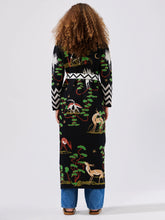 Load image into Gallery viewer, Hayley  Menzies Memories of Utopia Cotton Jacquard Duster - Black
