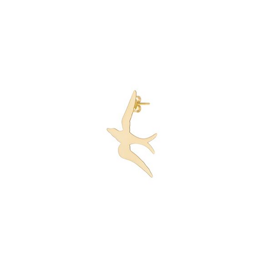 LRJC The Flying Golden Bird Earring