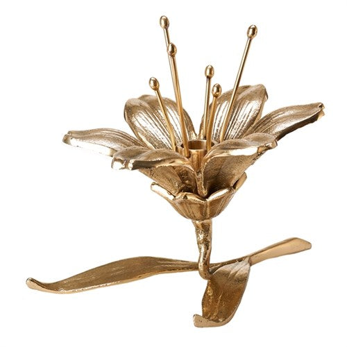 Pols Potten Lilly Gold Candle Holder