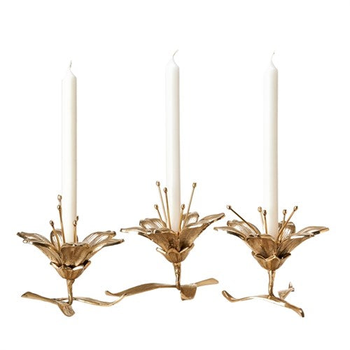 Pols Potten Lilly Gold Candle Holder