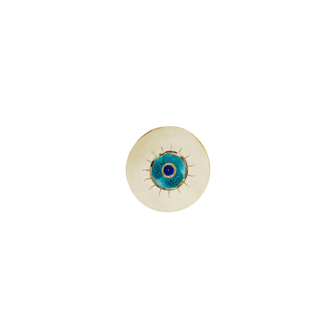 Evil Eye Round Coaster - Round Eye