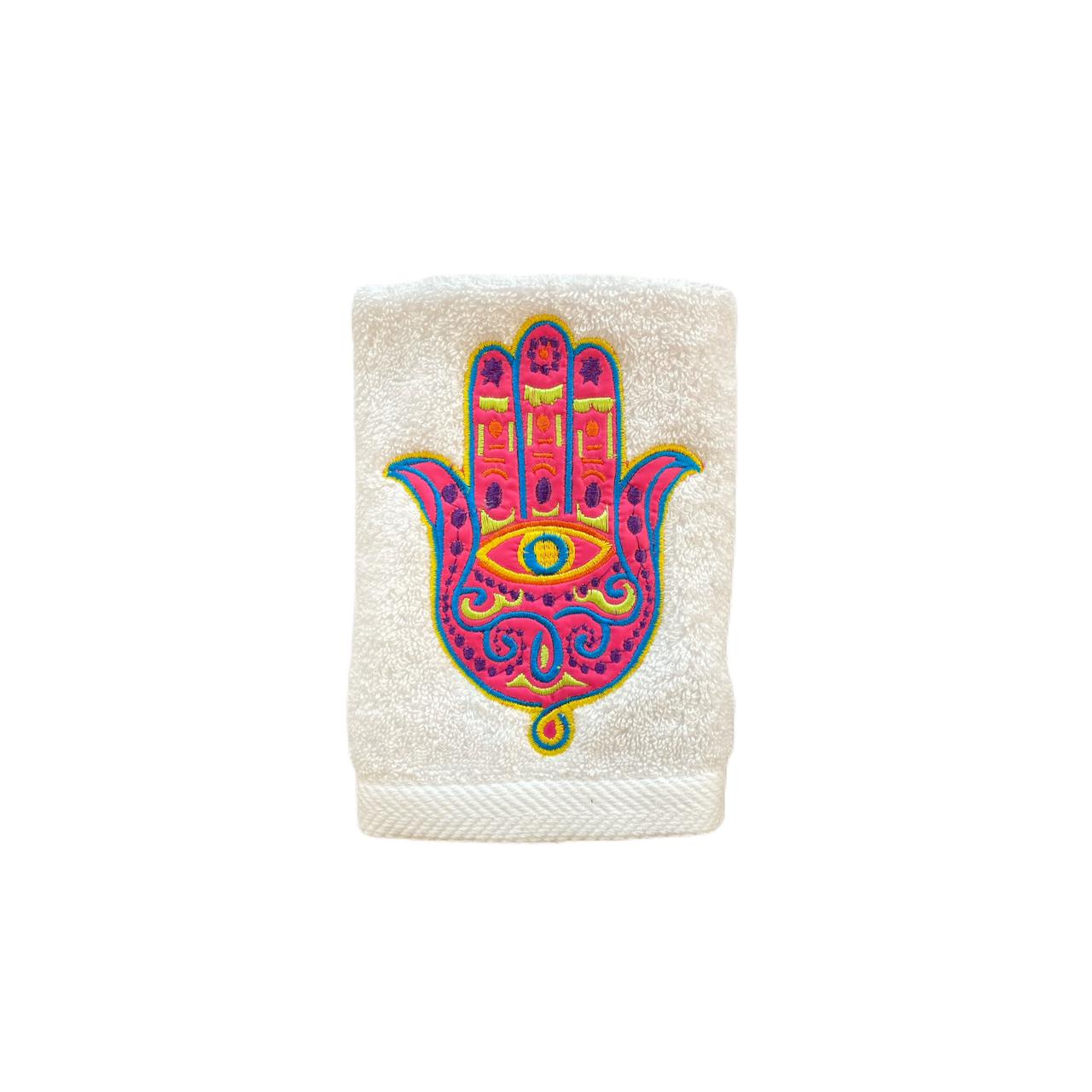 Hand Towel Zaghrafa Hand of Fatma - Pink