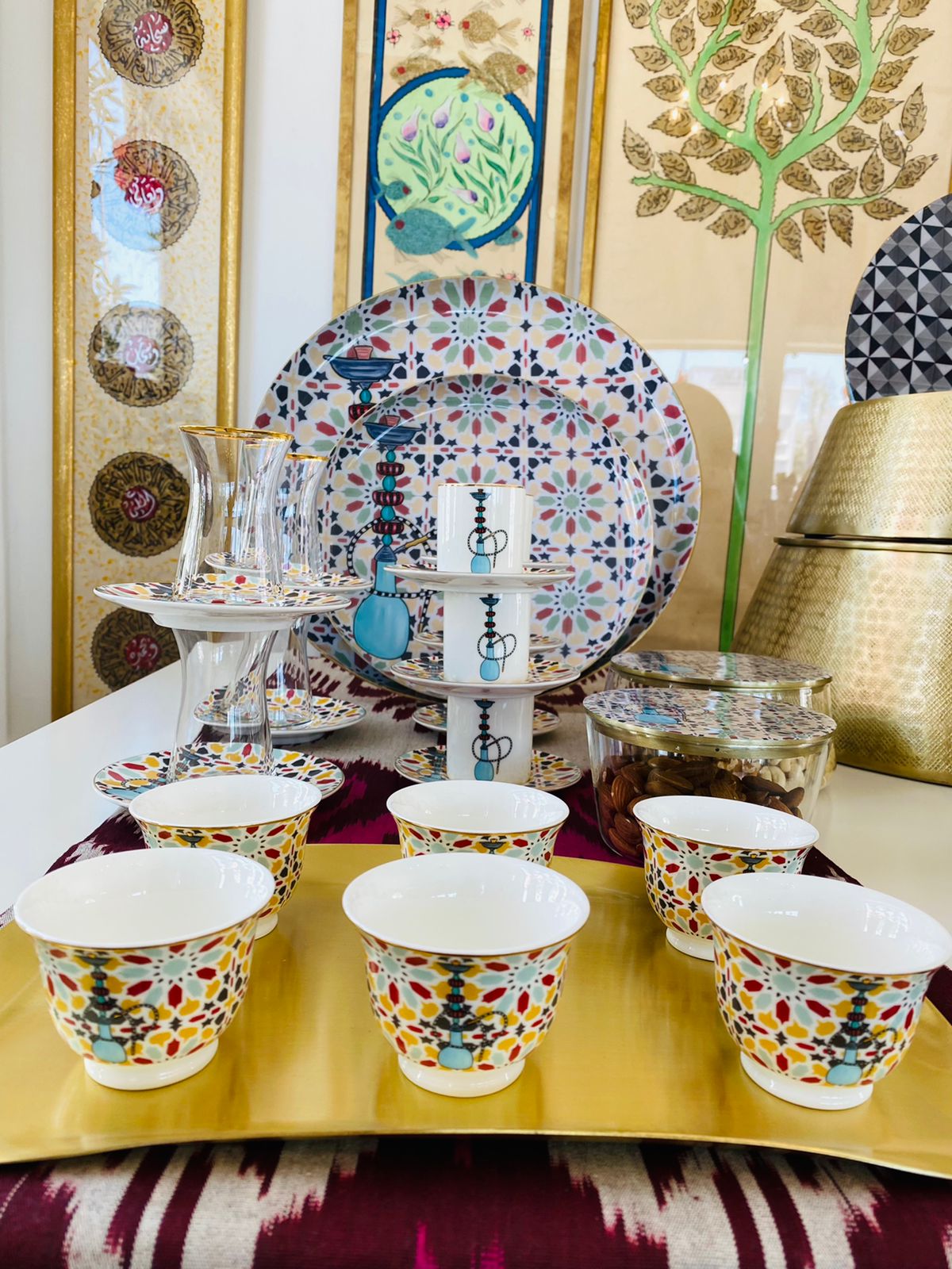 Zarina Tiles Istikana Tea Cups - set of 6