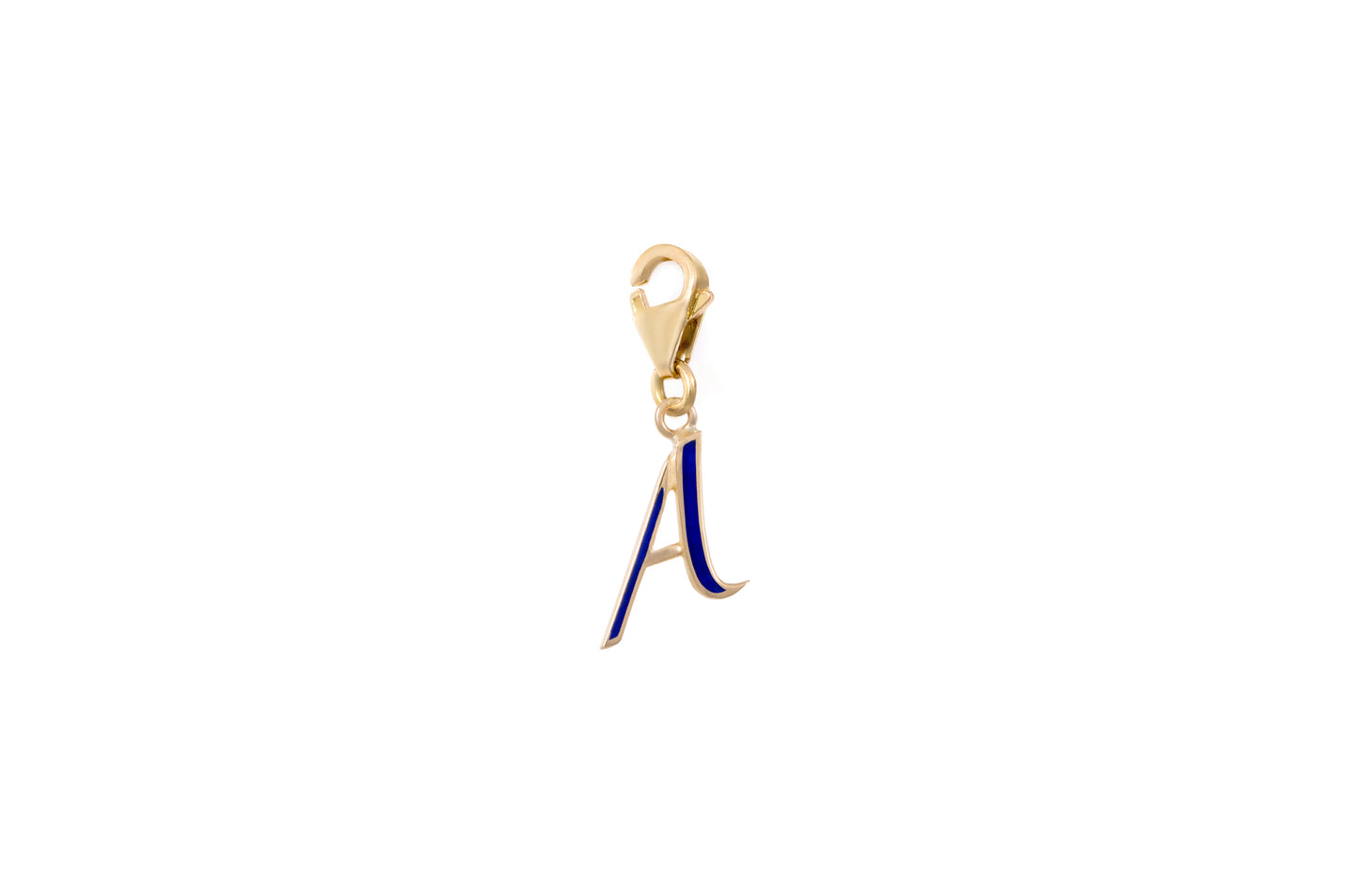 LRJC Initial Enameled Charm 18K Gold