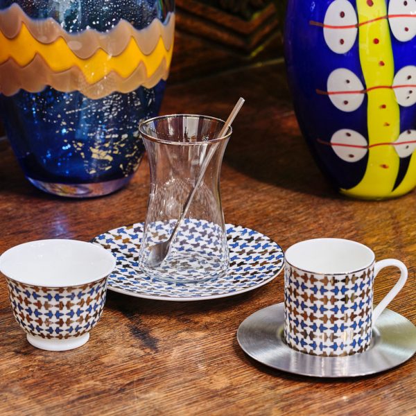 Zarina Alhambra Blue Coffee Cups - set of 6