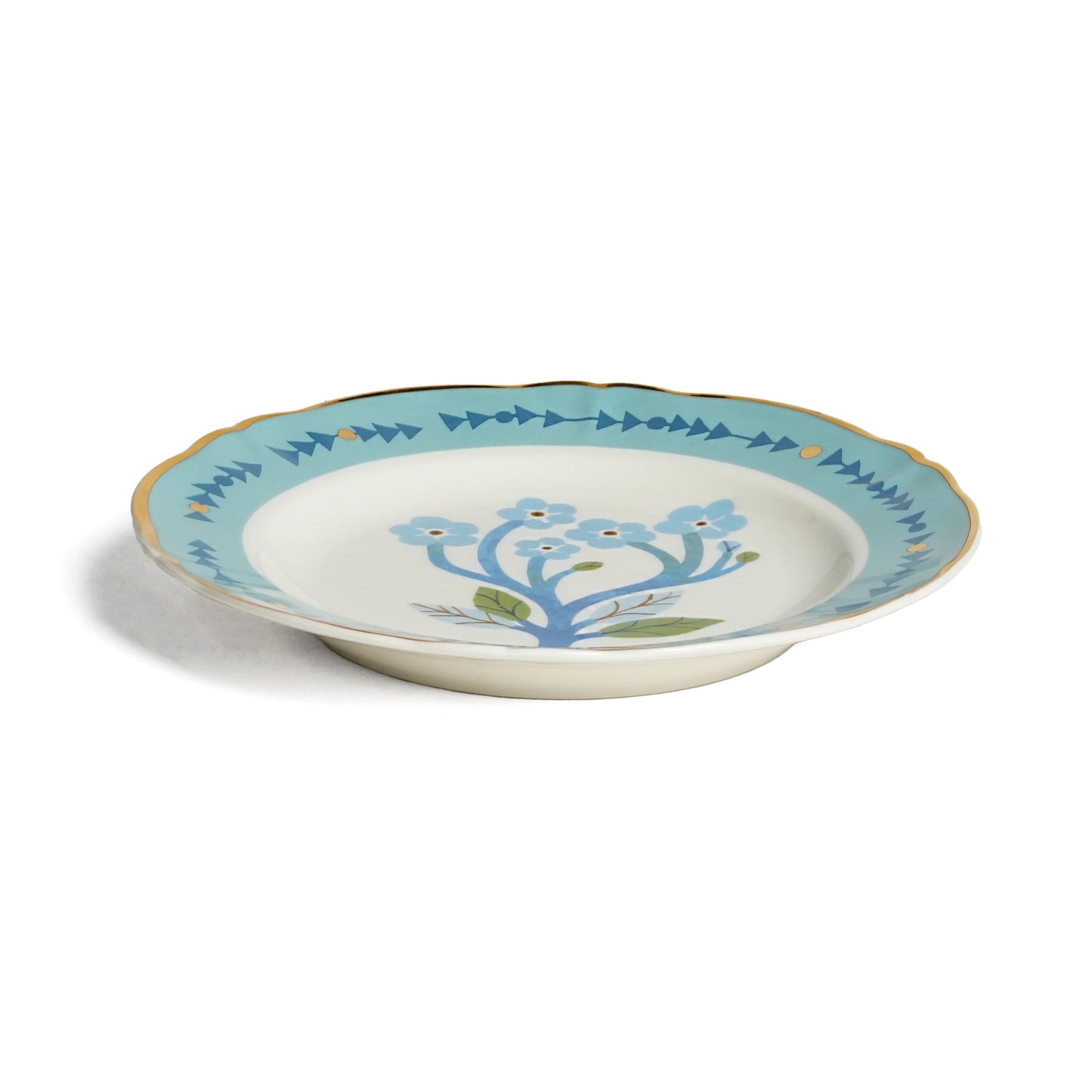 Bitossi Home Botanica Blue Dessert Plate