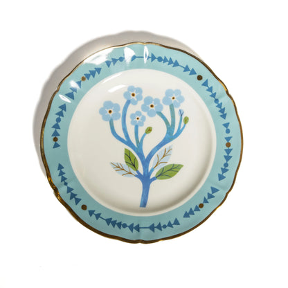 Bitossi Home Botanica Blue Dessert Plate
