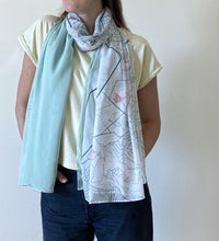 Load image into Gallery viewer, Canava Design Beirut Map Scarf - Coloured
