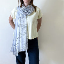Load image into Gallery viewer, Canava Design Beirut Map Scarf - Grey
