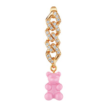 Load image into Gallery viewer, Crystal Haze Nostalgia Bear Earring - Candy Pink
