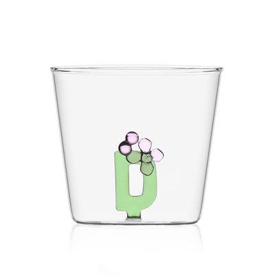Ichendorf Glass Tumbler Bloom Alphabet A-J