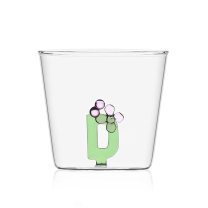 Ichendorf Glass Tumbler Bloom Alphabet A-J