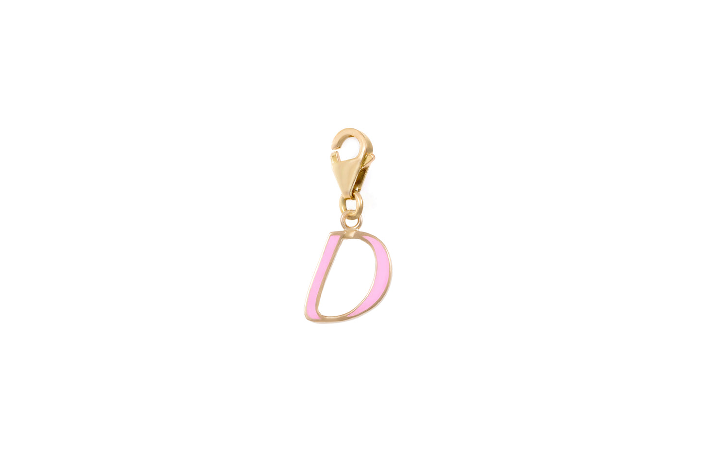 LRJC Initial Enameled Charm 18K Gold