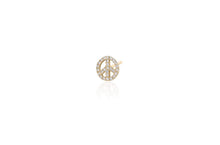 Load image into Gallery viewer, LRJC White Diamonds Peace &amp; Love Earring

