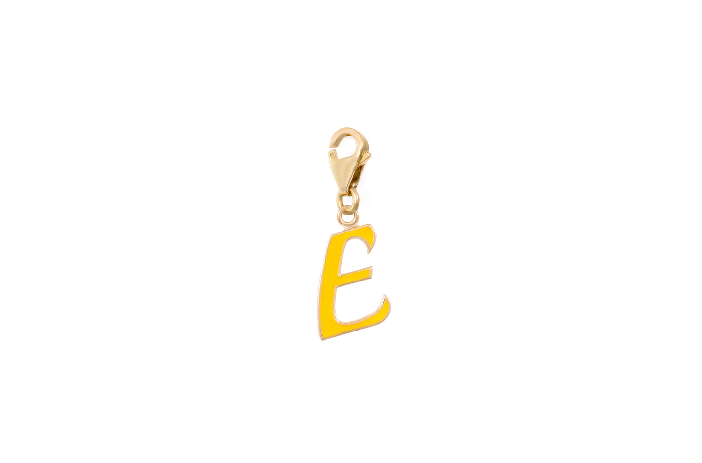 LRJC Initial Enameled Charm 18K Gold