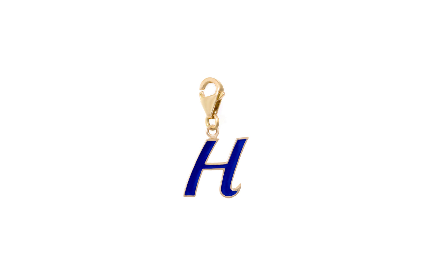 LRJC Initial Enameled Charm 18K Gold