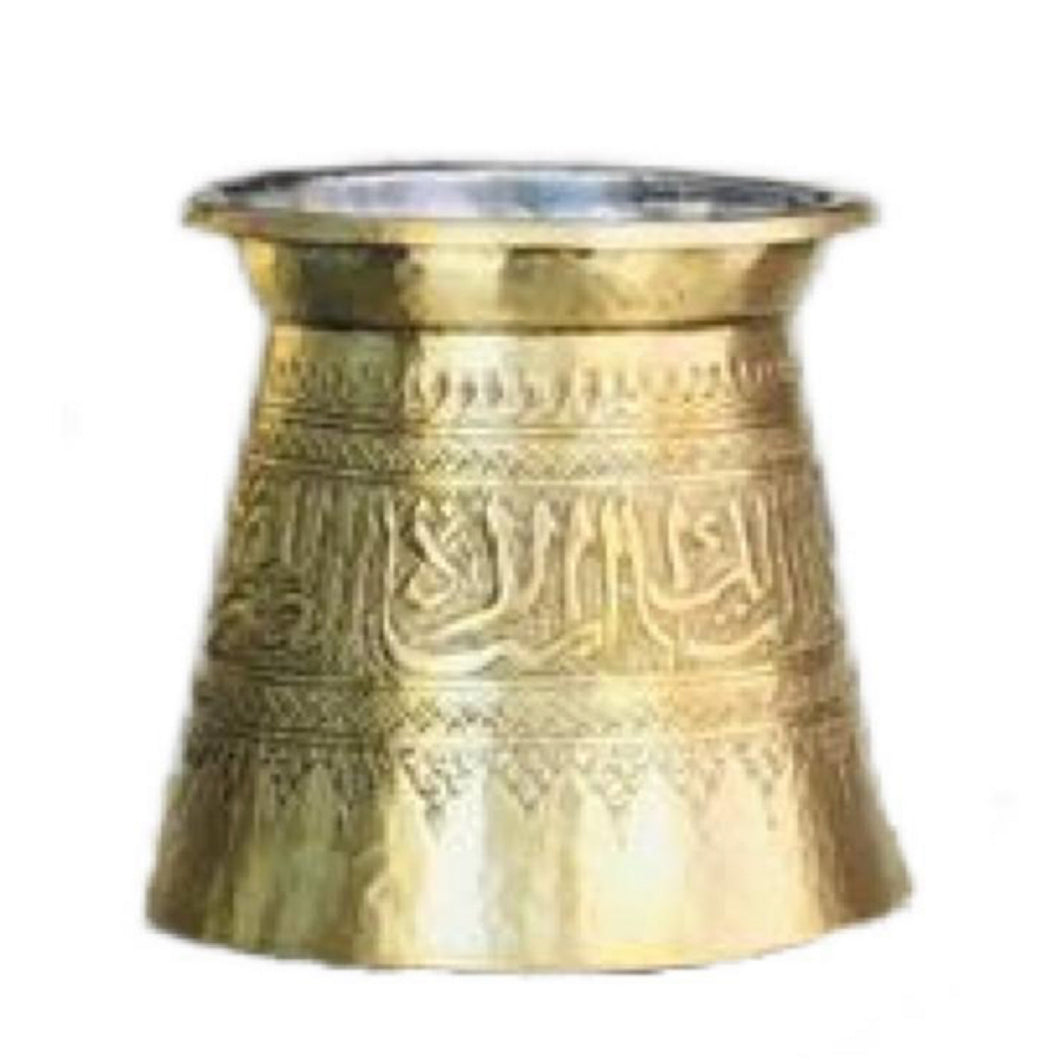Mamlouk Vase/ Plant Pot Gold Large