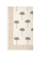 Load image into Gallery viewer, Les Ottomans Block Print Tablecloth - New Palm Tree Green
