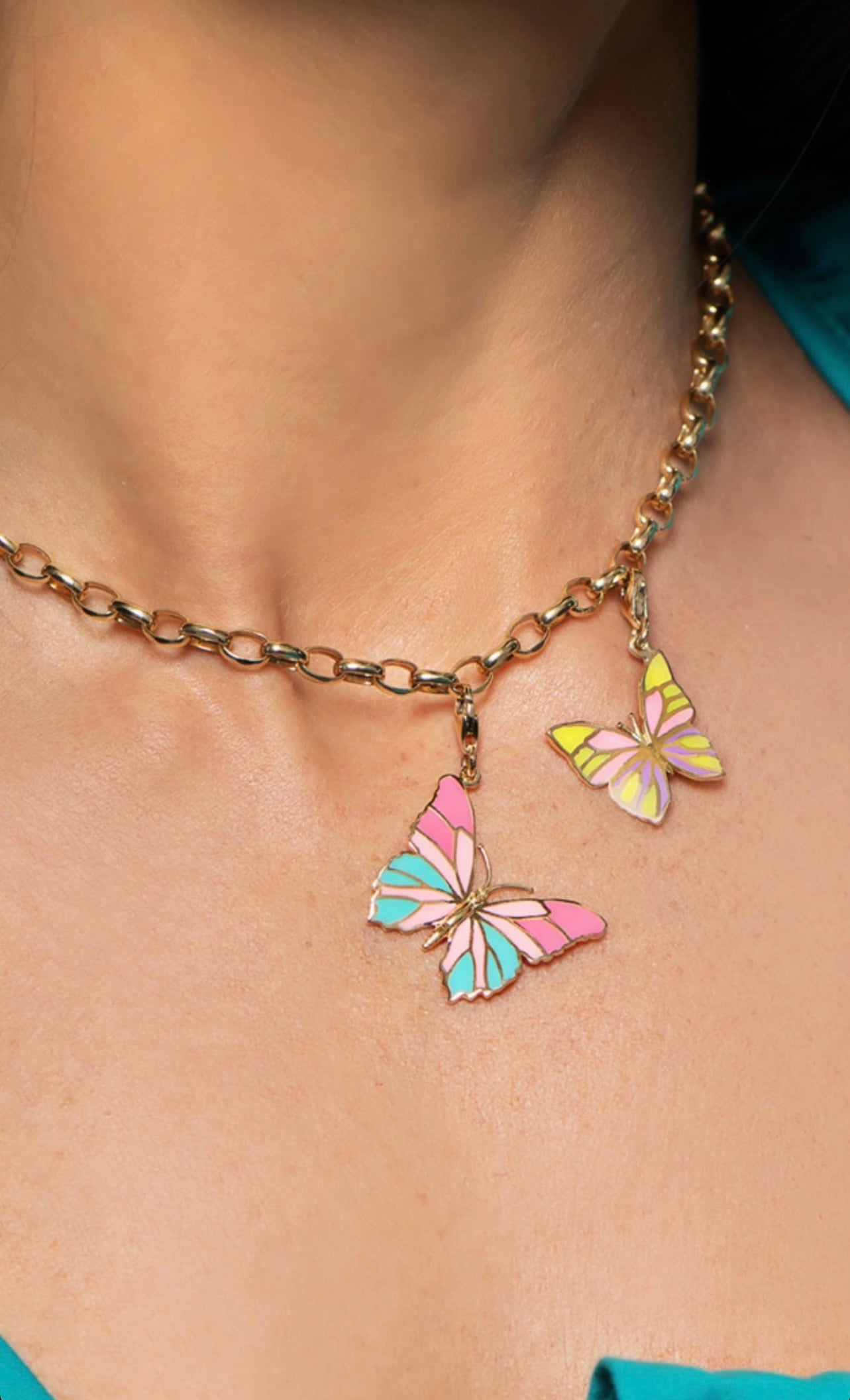 LRJC Butterfly Charm 18K Gold