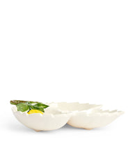 Load image into Gallery viewer, Les Ottomans Lemon Porcelain 3 Leaf Platter
