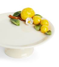 Load image into Gallery viewer, Les Ottomans Lemon Porcelain Cake Stand
