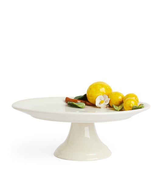 Les Ottomans Lemon Porcelain Cake Stand