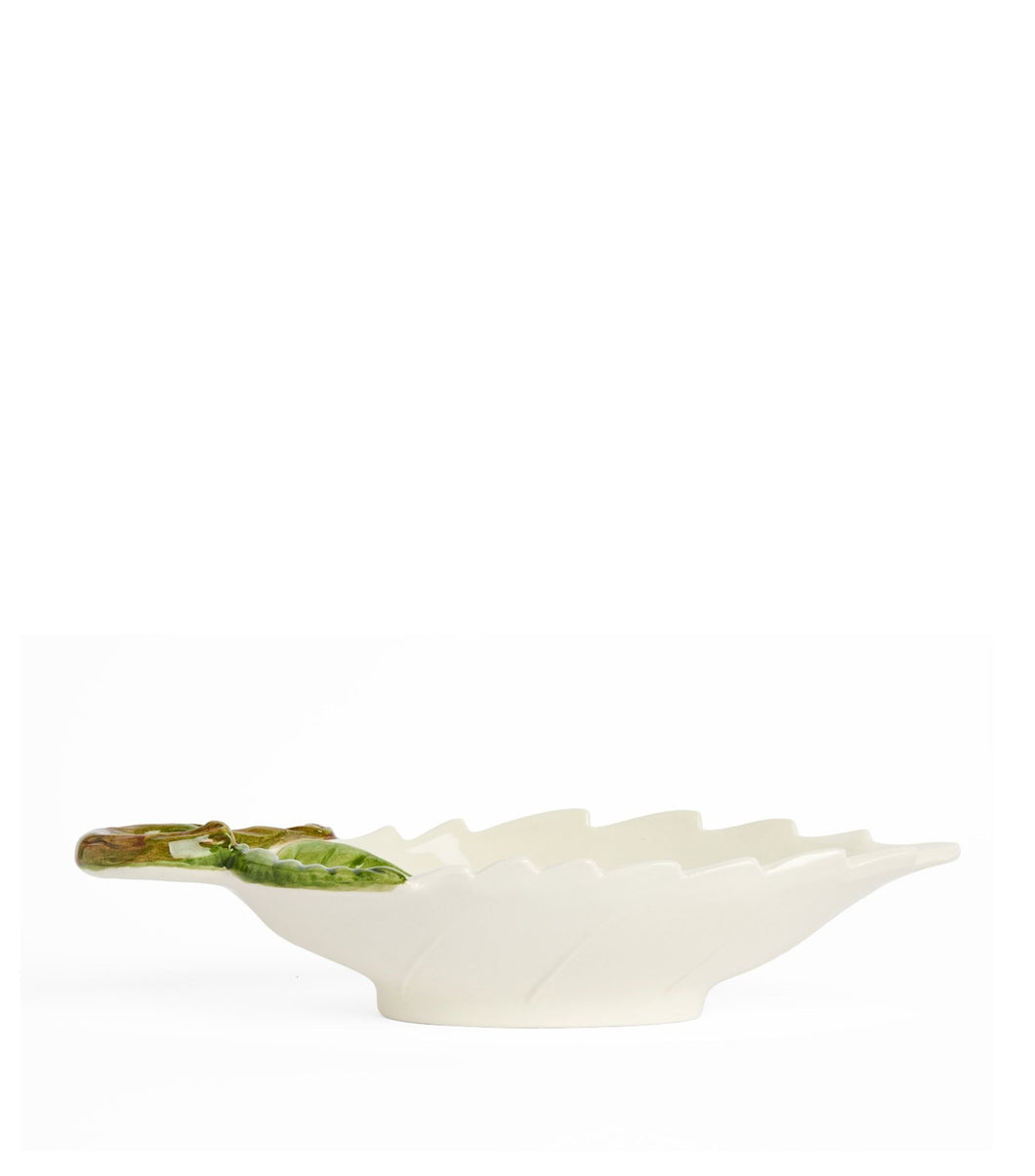 Les Ottomans Lemon Porcelain Leaf Platter