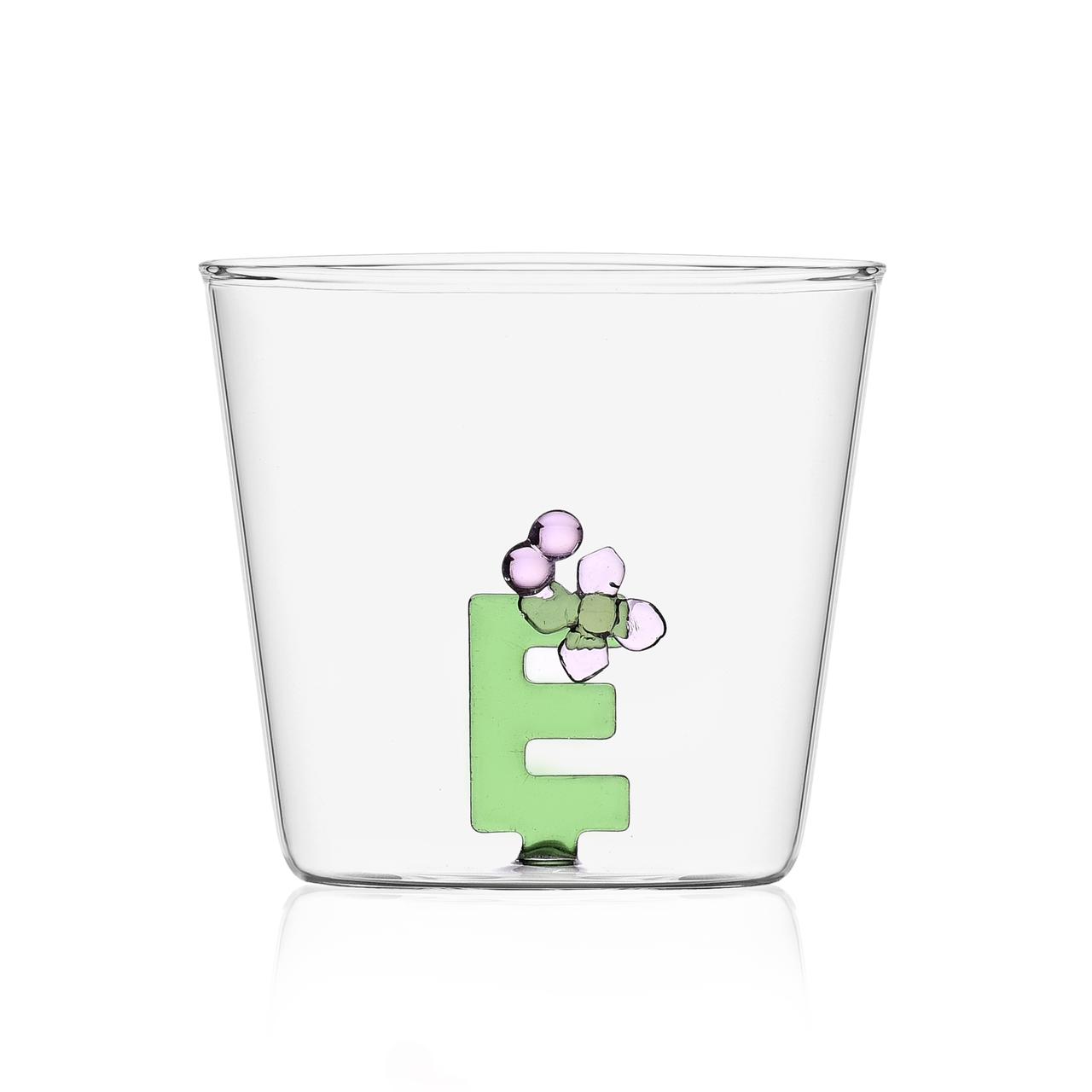 Ichendorf Glass Tumbler Bloom Alphabet A-J