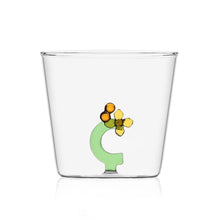 Load image into Gallery viewer, Ichendorf Glass Tumbler Bloom Alphabet A-J
