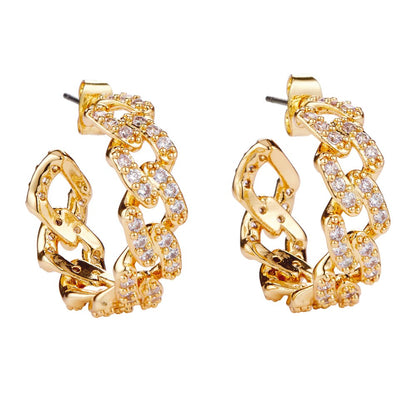 Crystal Haze Mexican Chain Hoops