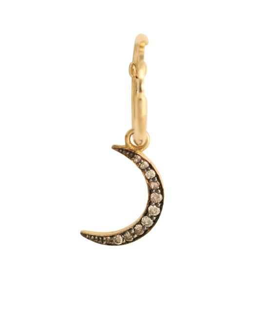 J by Boghossian Hoop Earring - Brown Moon