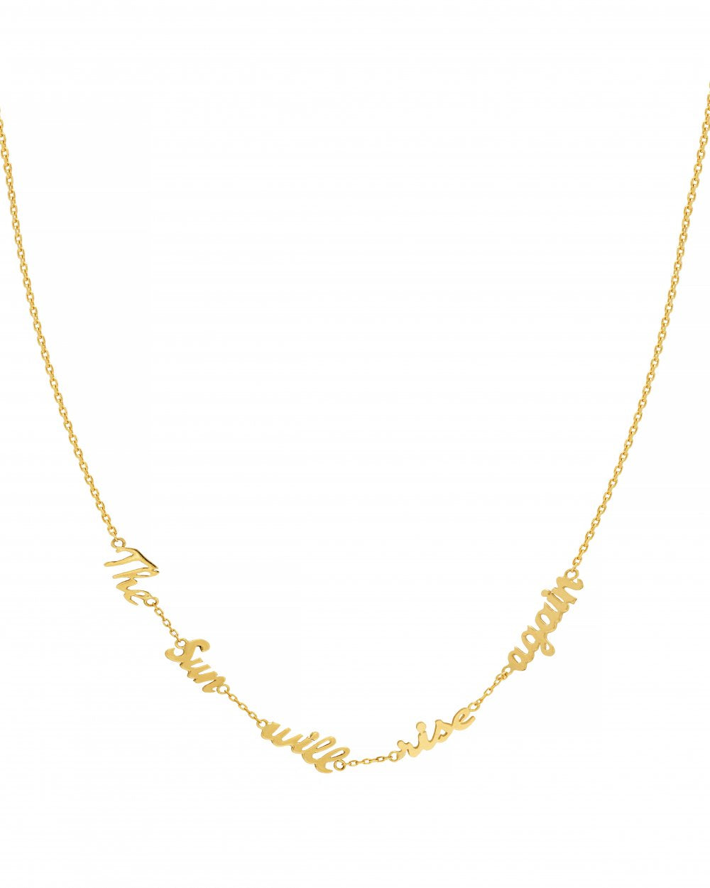 LRJC The Sun Will Rise Again Necklace 18K Gold