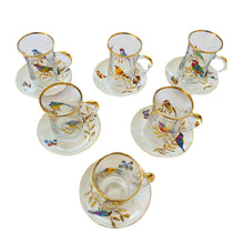 Load image into Gallery viewer, Japanese Garden Tea Cups with Plate - Set of 6
