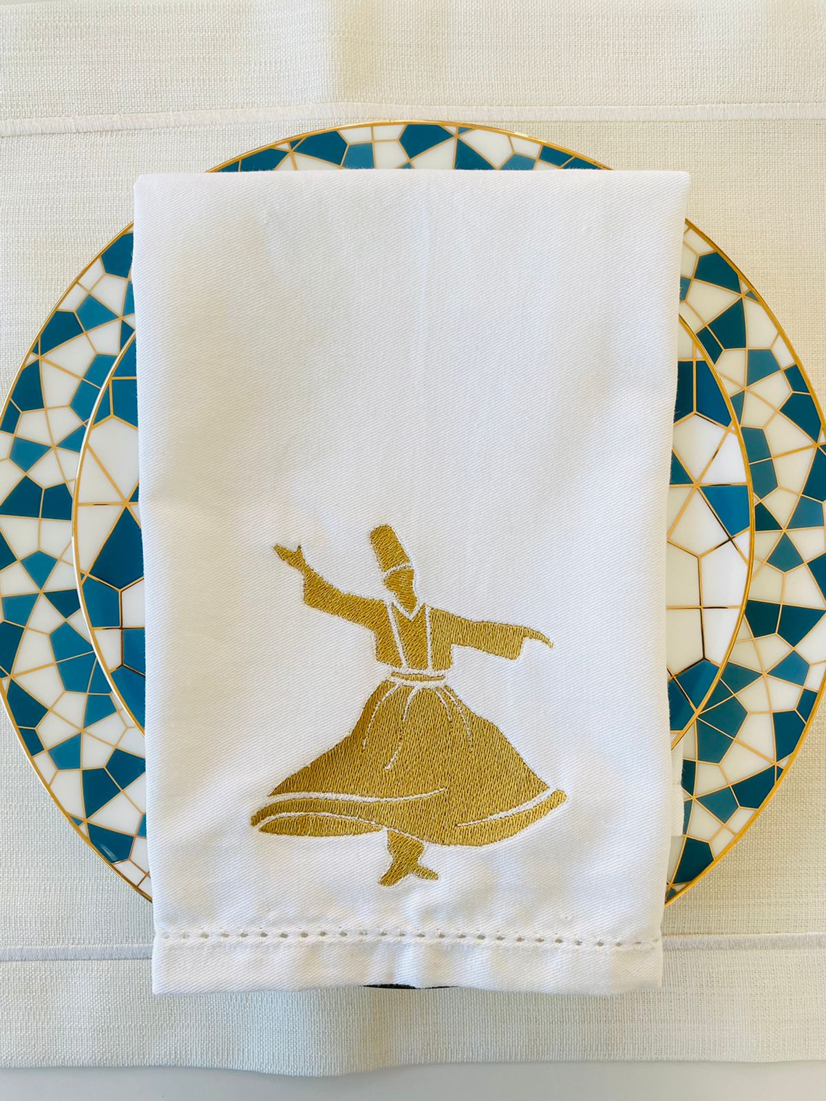 Julie Sahmarani Gold Dervish Napkin