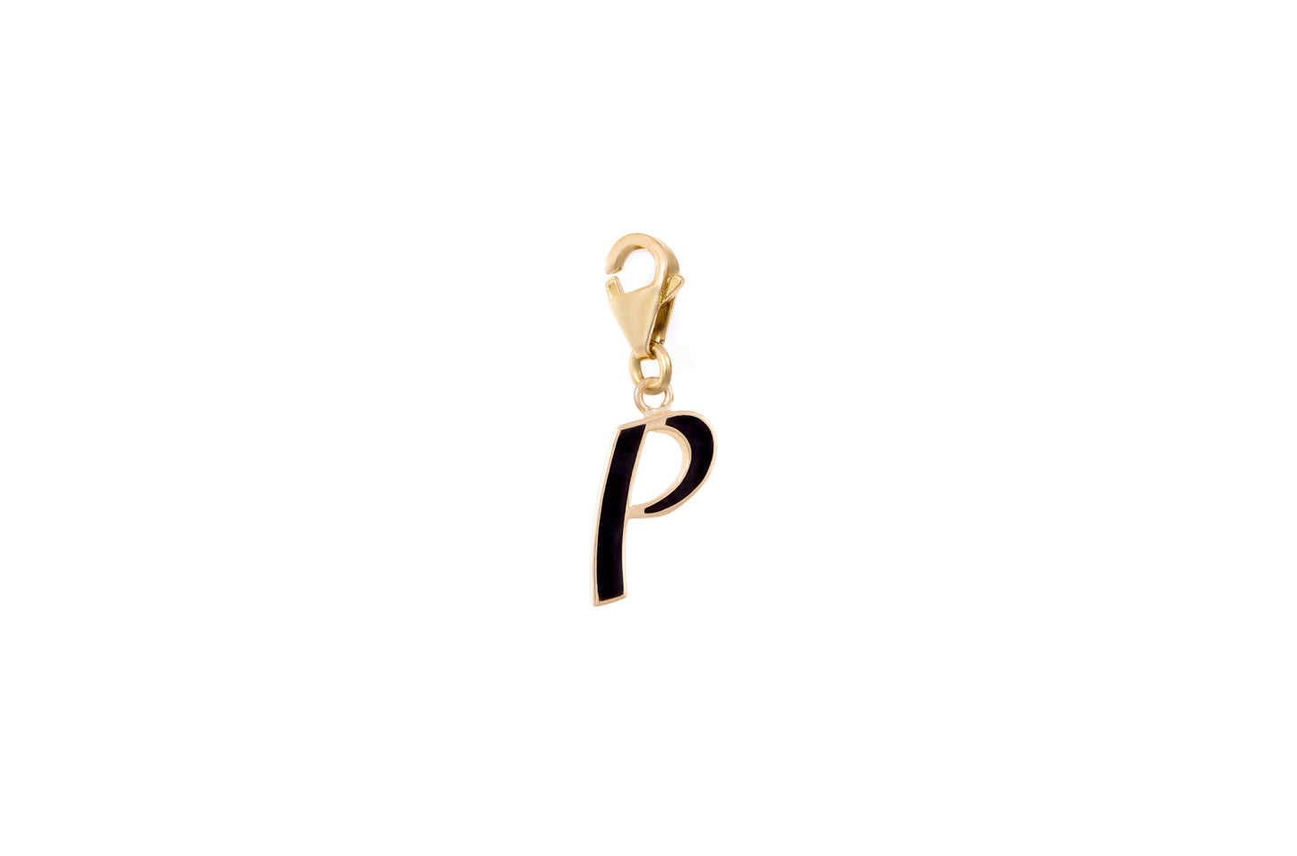 LRJC Initial Enameled Charm 18K Gold